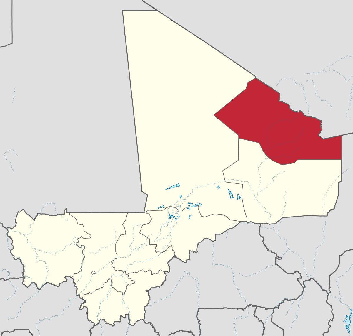 Mappa di kidal Mali