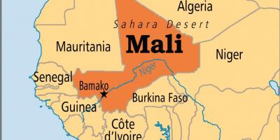 Mappa di bamako, Mali