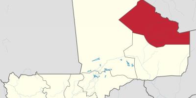 Mappa di kidal Mali